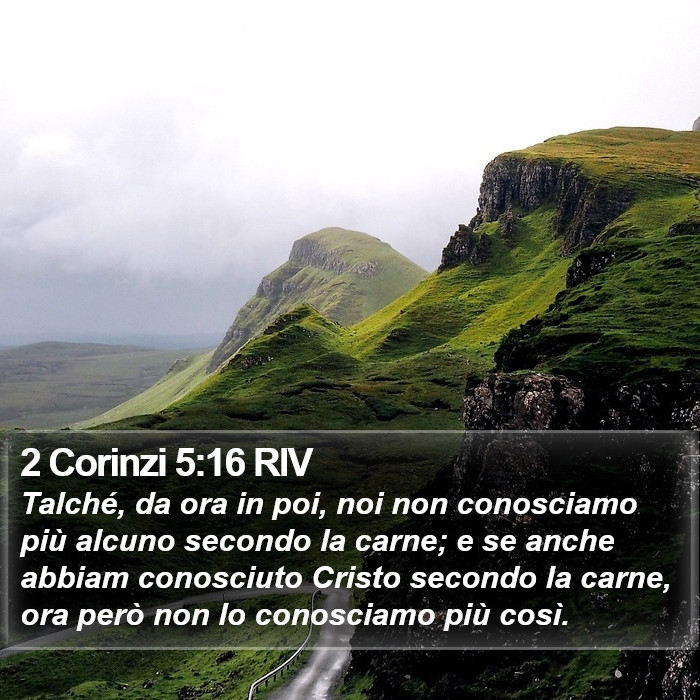 2 Corinzi 5:16 RIV Bible Study