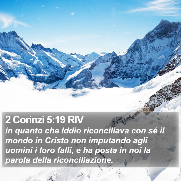 2 Corinzi 5:19 RIV Bible Study