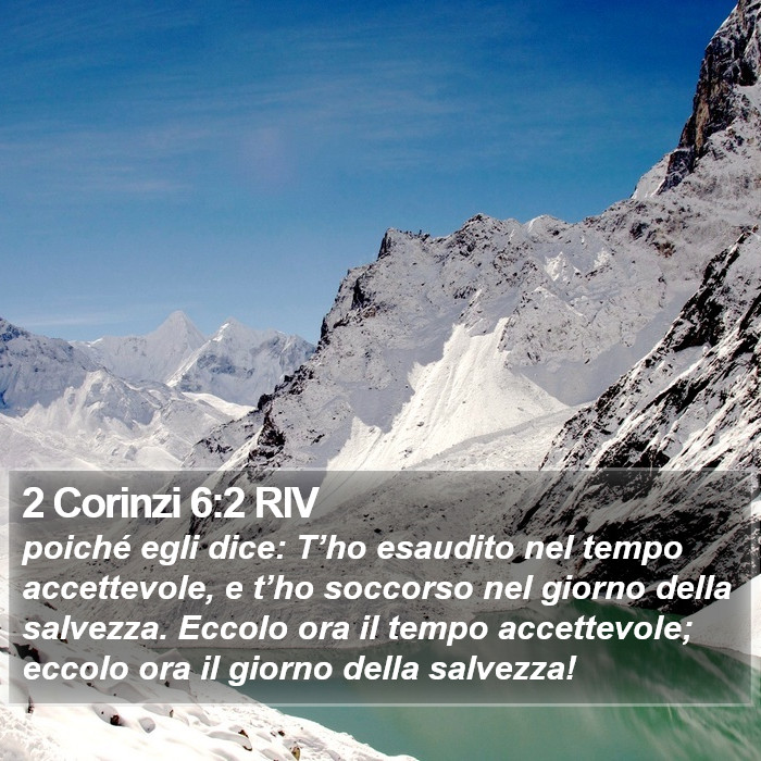 2 Corinzi 6:2 RIV Bible Study