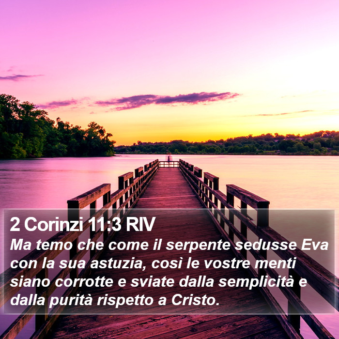 2 Corinzi 11:3 RIV Bible Study