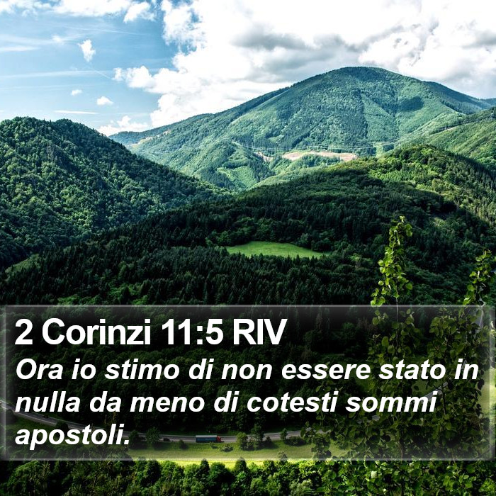2 Corinzi 11:5 RIV Bible Study
