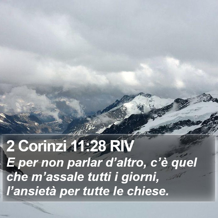 2 Corinzi 11:28 RIV Bible Study