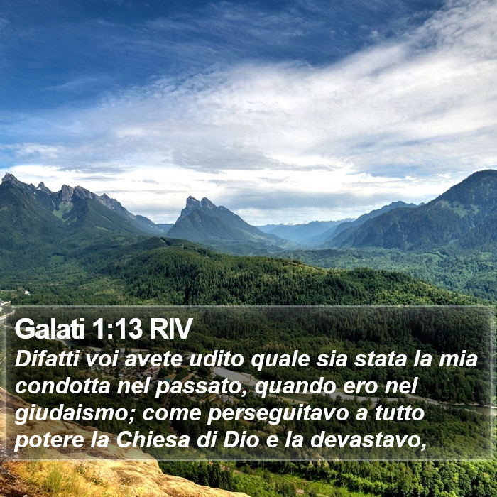 Galati 1:13 RIV Bible Study