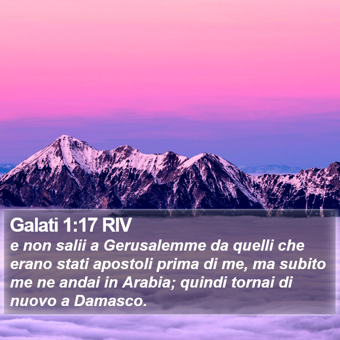 Galati 1:17 RIV Bible Study