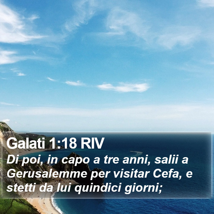 Galati 1:18 RIV Bible Study