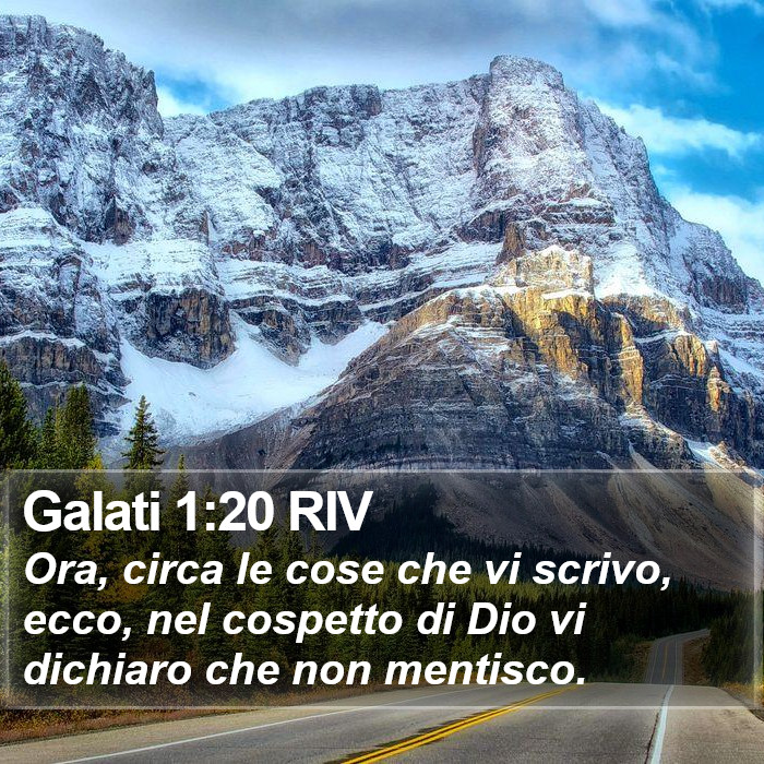 Galati 1:20 RIV Bible Study