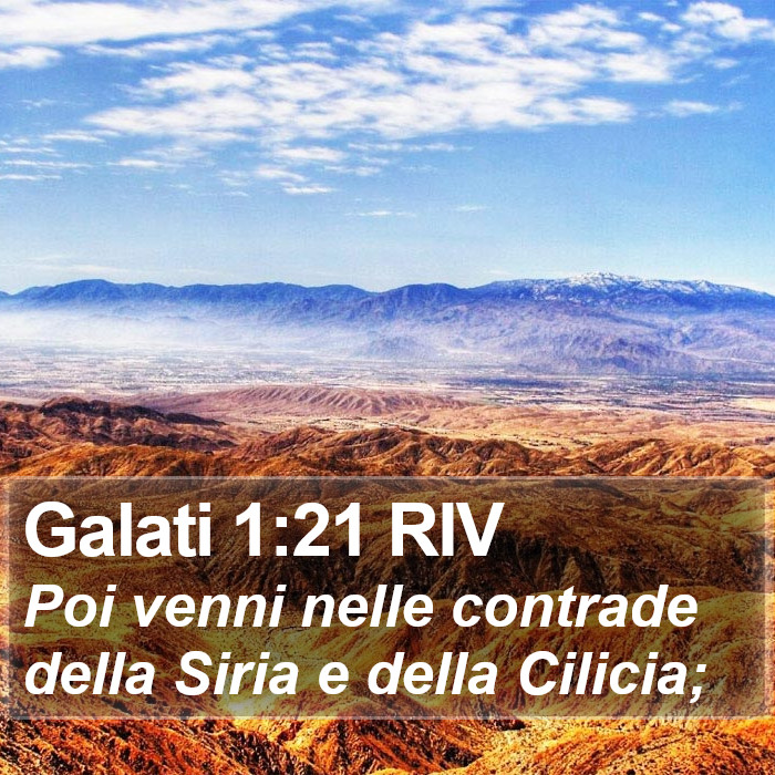 Galati 1:21 RIV Bible Study