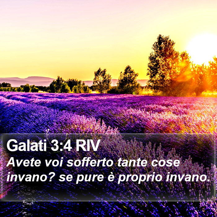 Galati 3:4 RIV Bible Study