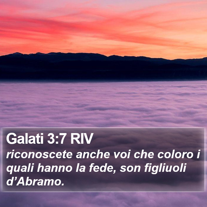 Galati 3:7 RIV Bible Study