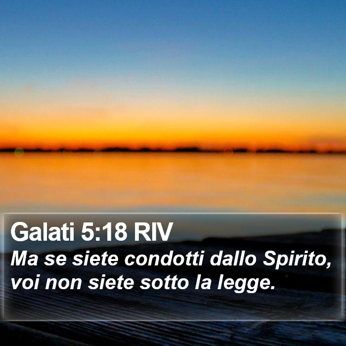 Galati 5:18 RIV Bible Study