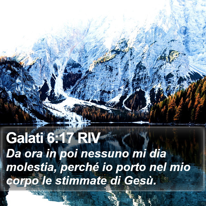 Galati 6:17 RIV Bible Study