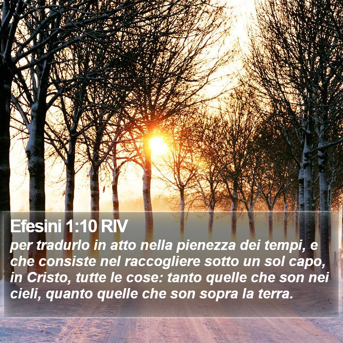 Efesini 1:10 RIV Bible Study