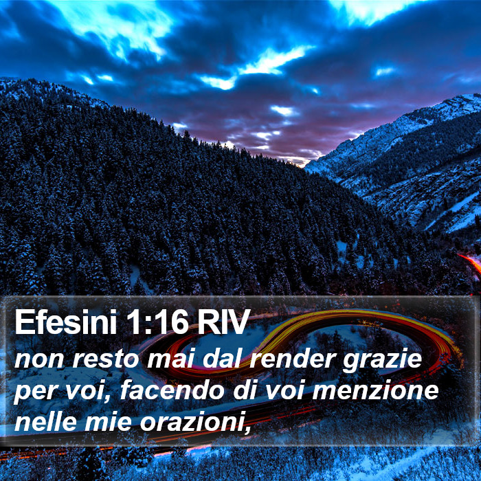 Efesini 1:16 RIV Bible Study