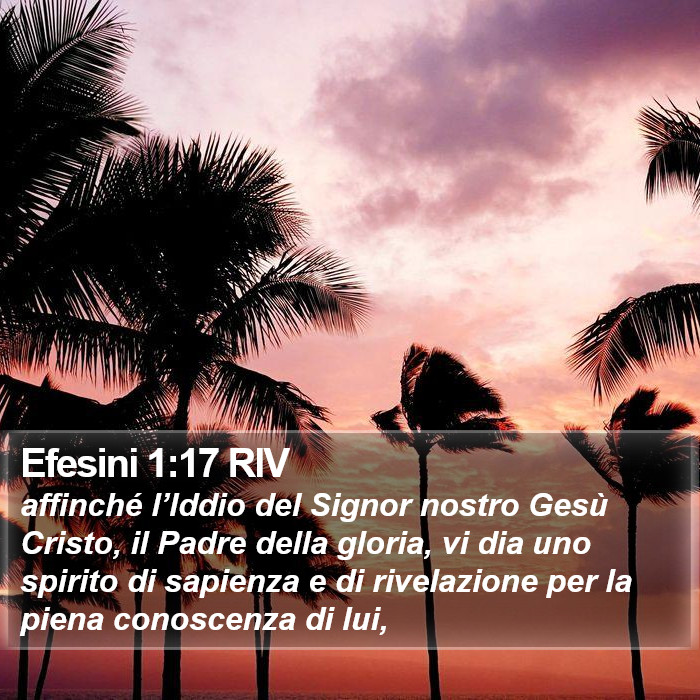 Efesini 1:17 RIV Bible Study