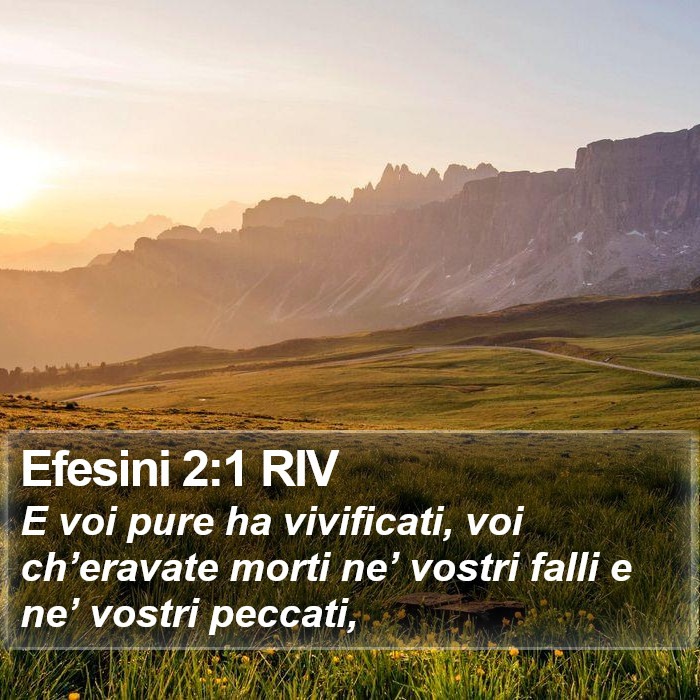 Efesini 2:1 RIV Bible Study