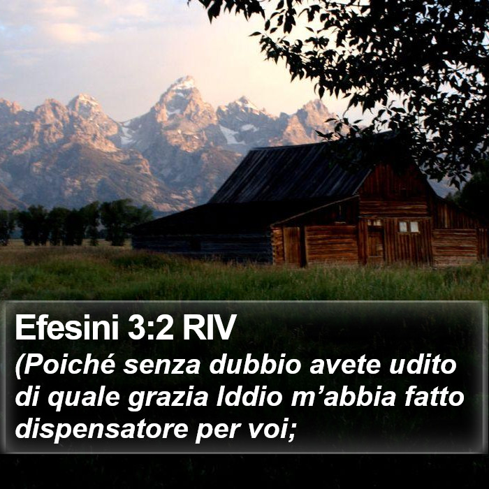 Efesini 3:2 RIV Bible Study