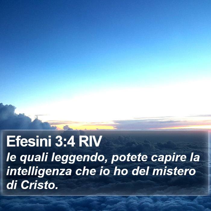 Efesini 3:4 RIV Bible Study