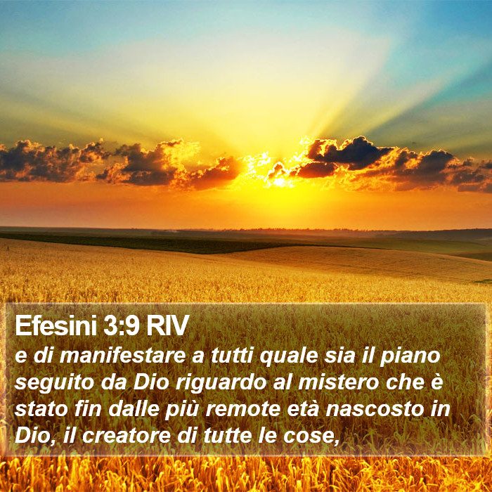 Efesini 3:9 RIV Bible Study