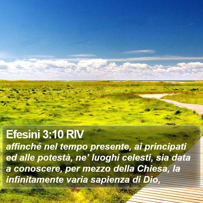 Efesini 3:10 RIV Bible Study