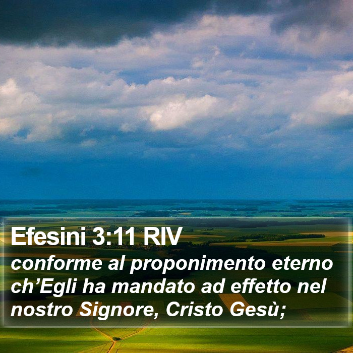 Efesini 3:11 RIV Bible Study