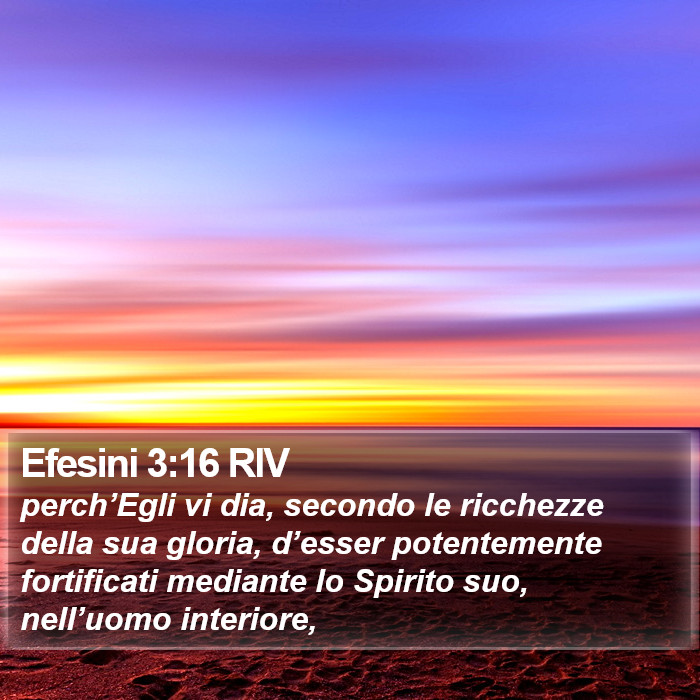 Efesini 3:16 RIV Bible Study