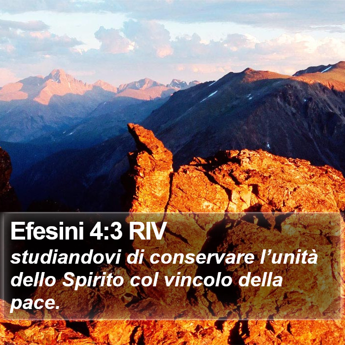 Efesini 4:3 RIV Bible Study