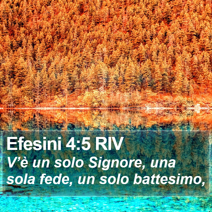 Efesini 4:5 RIV Bible Study