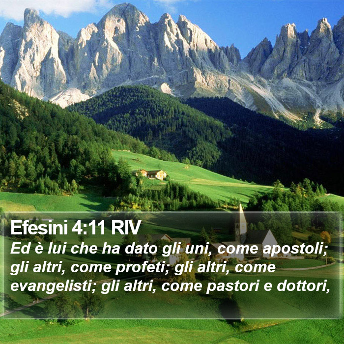 Efesini 4:11 RIV Bible Study