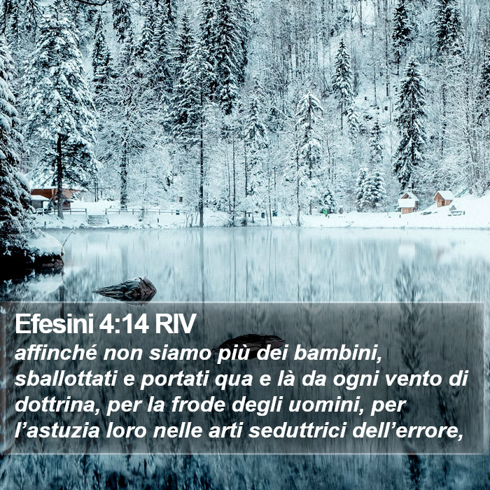 Efesini 4:14 RIV Bible Study