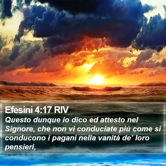 Efesini 4:17 RIV Bible Study