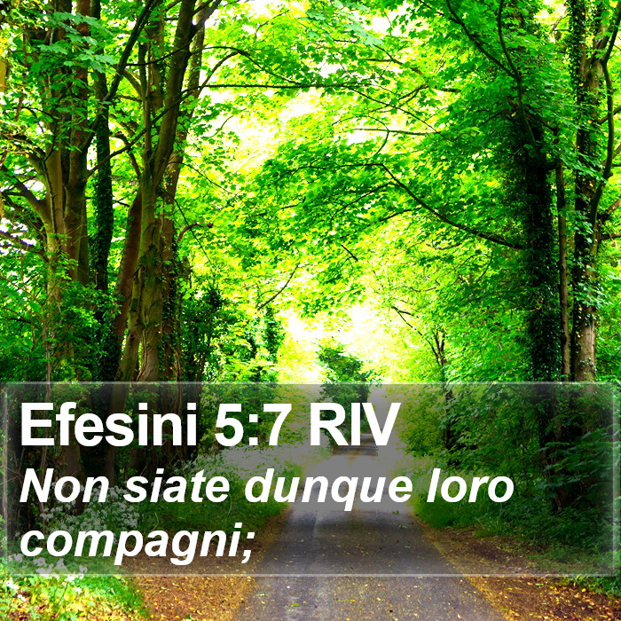 Efesini 5:7 RIV Bible Study