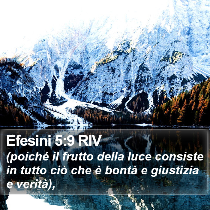 Efesini 5:9 RIV Bible Study