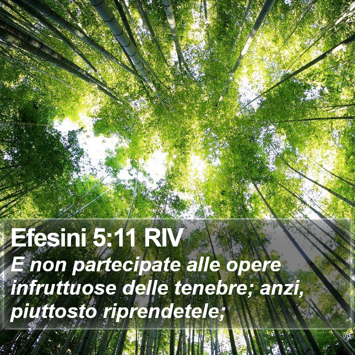 Efesini 5:11 RIV Bible Study