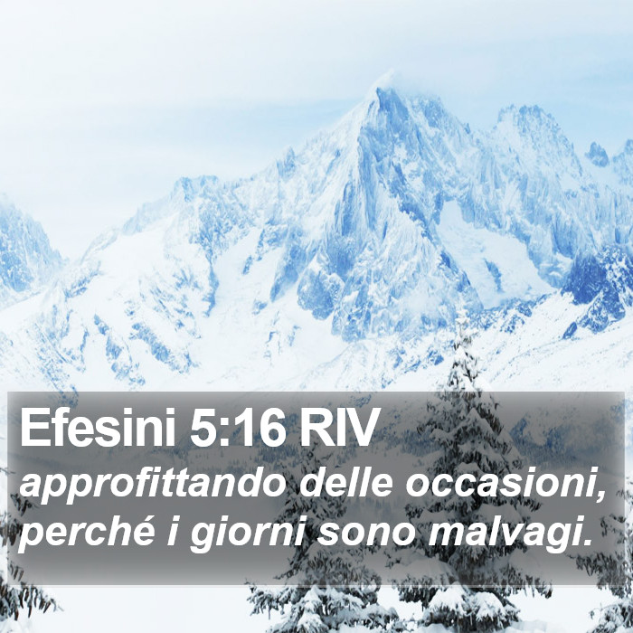 Efesini 5:16 RIV Bible Study