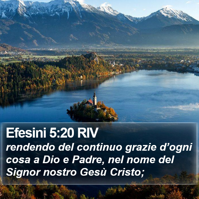 Efesini 5:20 RIV Bible Study