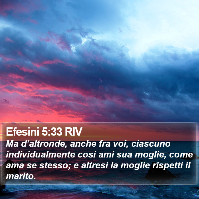 Efesini 5:33 RIV Bible Study