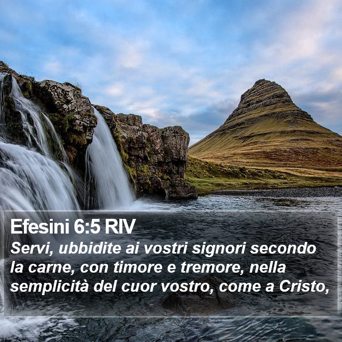 Efesini 6:5 RIV Bible Study