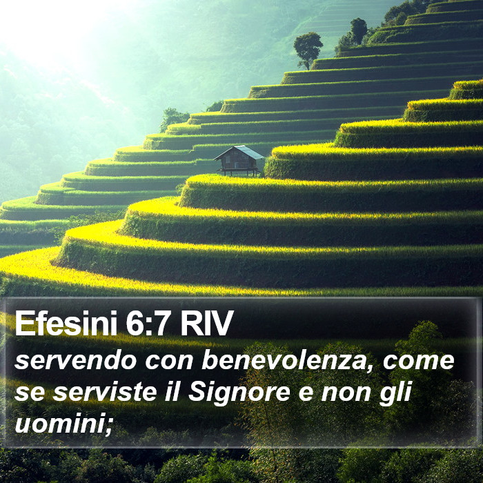 Efesini 6:7 RIV Bible Study