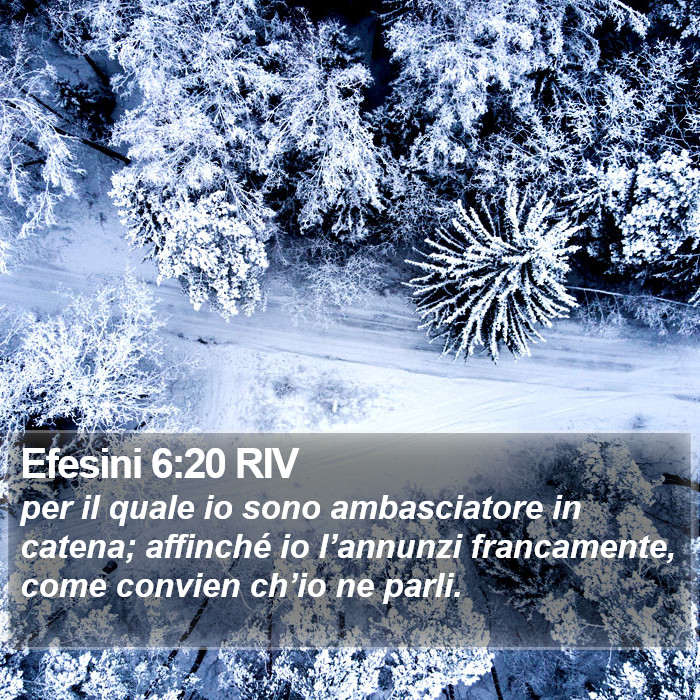 Efesini 6:20 RIV Bible Study