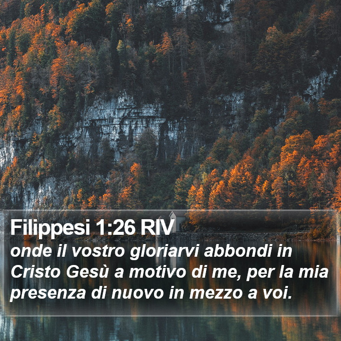 Filippesi 1:26 RIV Bible Study