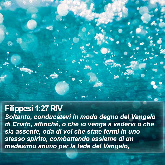 Filippesi 1:27 RIV Bible Study