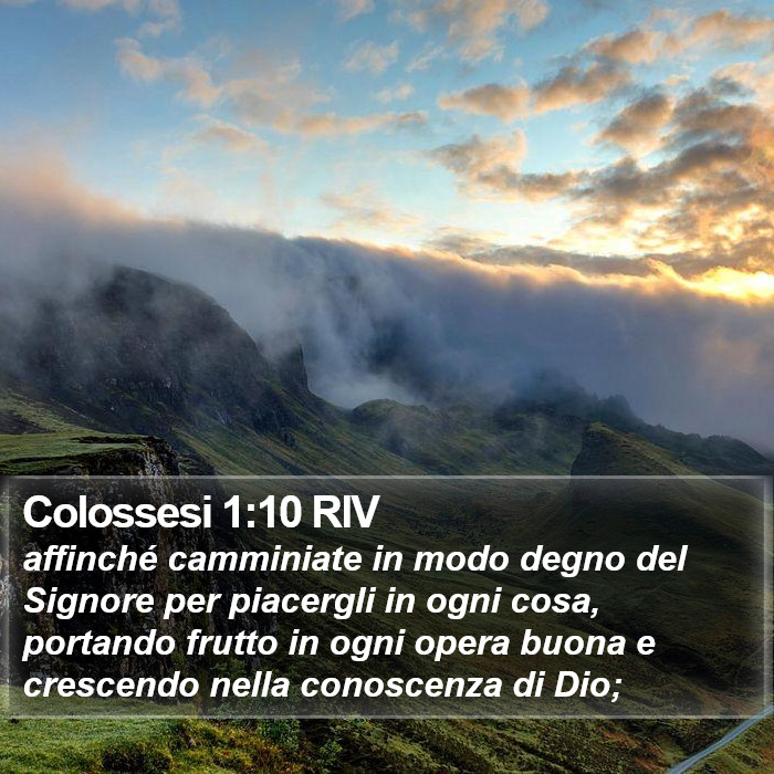 Colossesi 1:10 RIV Bible Study