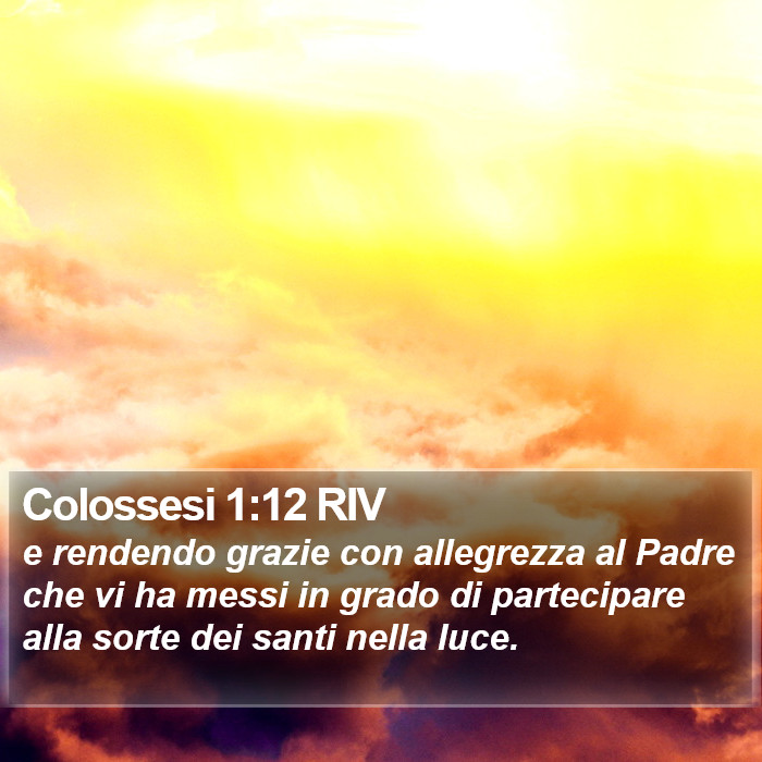 Colossesi 1:12 RIV Bible Study