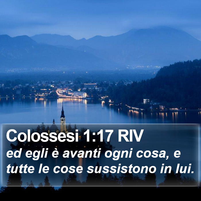 Colossesi 1:17 RIV Bible Study