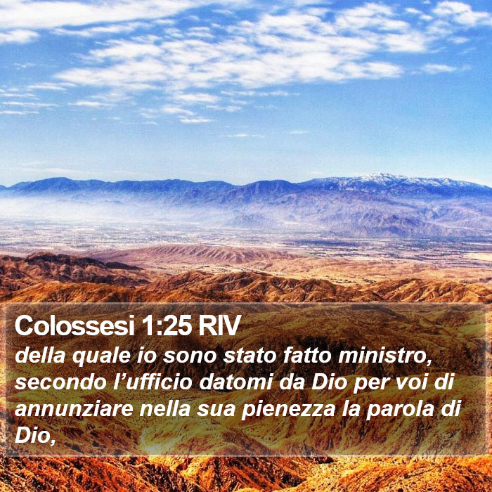 Colossesi 1:25 RIV Bible Study