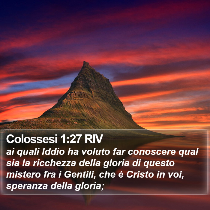 Colossesi 1:27 RIV Bible Study