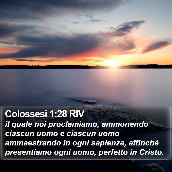 Colossesi 1:28 RIV Bible Study