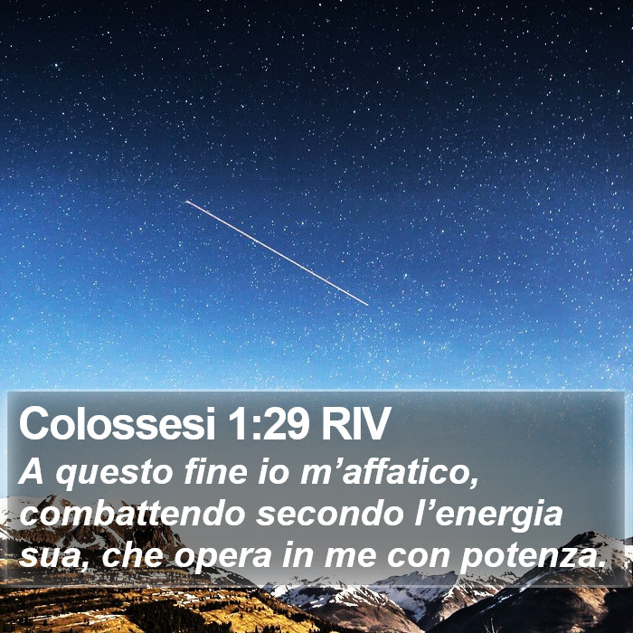 Colossesi 1:29 RIV Bible Study