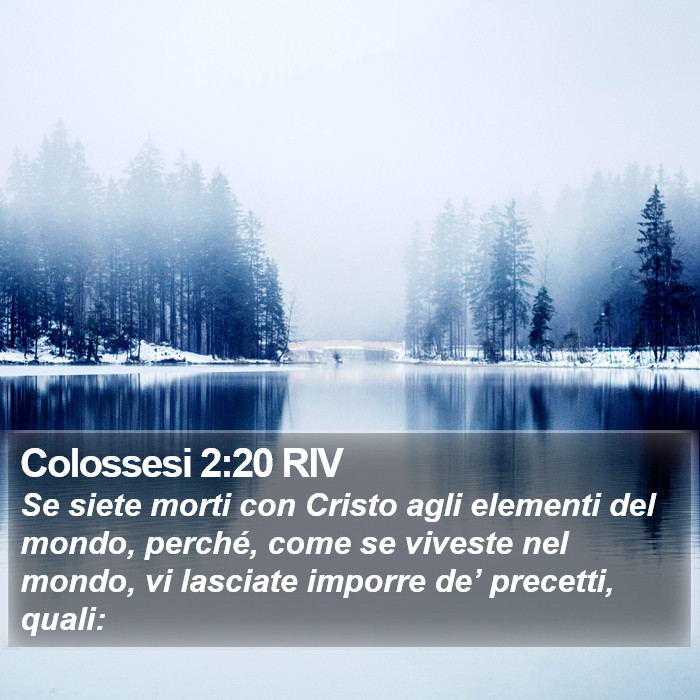 Colossesi 2:20 RIV Bible Study