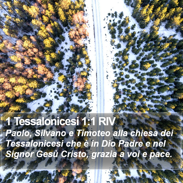 1 Tessalonicesi 1:1 RIV Bible Study